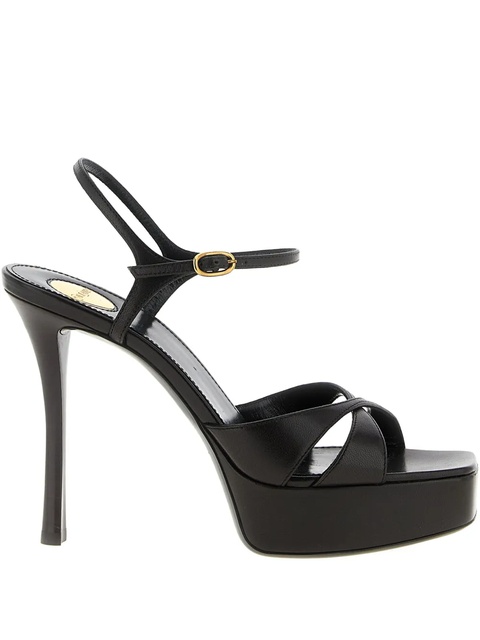 Saint Laurent 110mm twist-detail sandals - Black - zdjęcie produktu nr 1