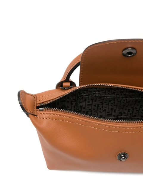 Longchamp Le Pliage Xtra XS embossed-logo mini bag - Brown - zdjęcie produktu nr 1