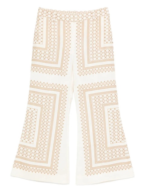 ZIMMERMANN geometric-print flared trousers - Neutrals - zdjęcie produktu nr 1