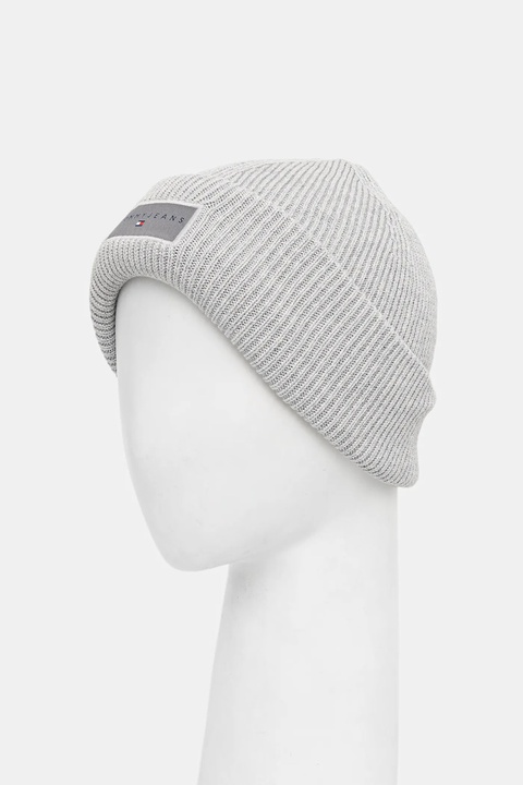 Tommy Jeans czapka bawełniana kolor szary AW0AW17913 - zdjęcie produktu nr 2