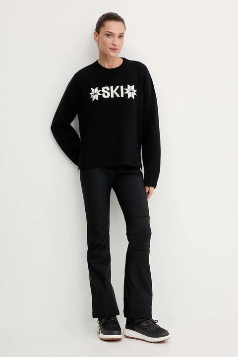 Helly Hansen sweter z dodatkiem wełny BLISS kolor czarny ciepły 54604 - zdjęcie produktu nr 2