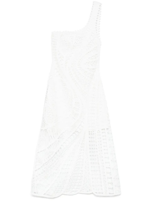 Maje one-shoulder midi dress - White - zdjęcie produktu nr 1