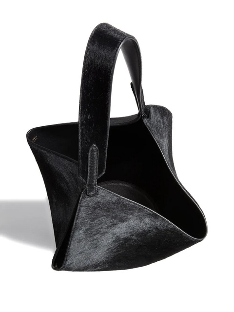 KHAITE chain-detail leather tote bag - Black - zdjęcie produktu nr 2