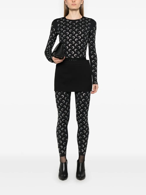 Marine Serre Crescent Moon-embellished top - Black - zdjęcie produktu nr 2