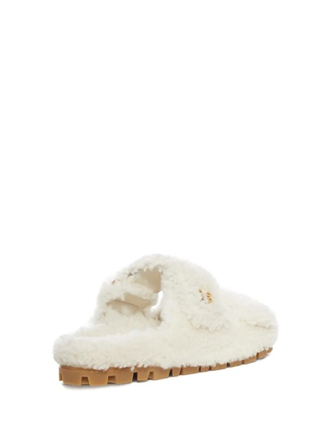 Miu Miu shearling sandals - White - zdjęcie produktu nr 2