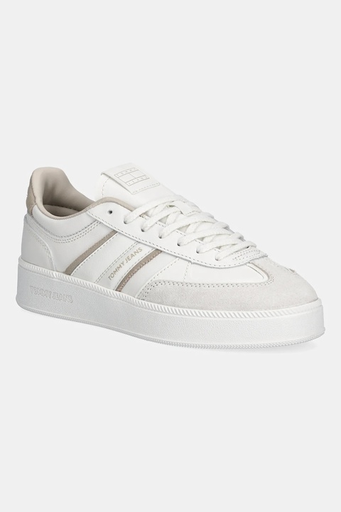 Tommy Jeans sneakersy THE GREENWICH EDGE FLATFORM damskie kolor biały EN0EN02900 - zdjęcie produktu nr 1