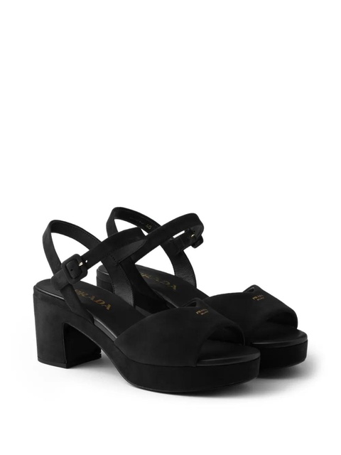 Prada 65mm padded sandals - Black - zdjęcie produktu nr 2