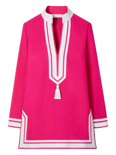 Tory Burch cotton beach tunic - Pink - zdjęcie produktu nr 1