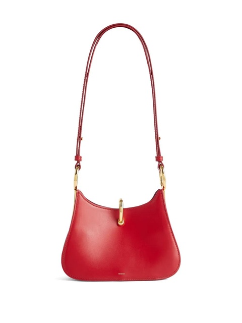 Rabanne ring-detail leather shoulder bag - Red - zdjęcie produktu nr 1