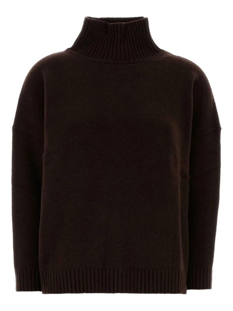 Weekend Max Mara Borgia turtleneck wool sweater - Brown - zdjęcie produktu nr 2