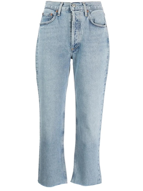 AGOLDE Lana mid-rise cropped jeans - Blue - zdjęcie produktu nr 1