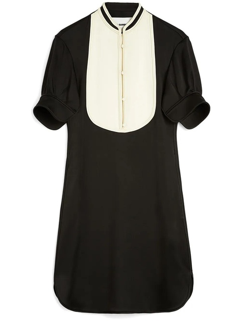 Jil Sander bib-collar mini dress - Black - zdjęcie produktu nr 1