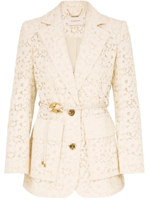ZIMMERMANN Illuminate lace blazer - Neutrals - zdjęcie produktu nr 1