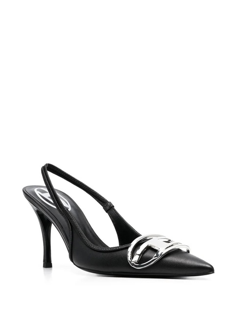 Diesel D-Venus 80mm leather slingback pumps - Black - zdjęcie produktu nr 2