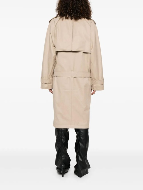 The Attico double-breasted trench coat - Neutrals - zdjęcie produktu nr 2
