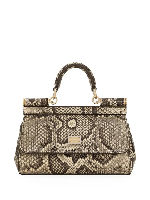 Dolce & Gabbana small Sicily leather tote bag - Neutrals - zdjęcie produktu nr 1