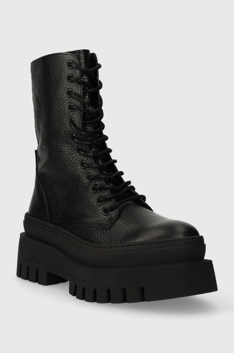 Steve Madden workery skórzane Coast damskie kolor czarny na platformie SM11002681 - zdjęcie produktu nr 2