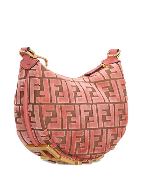 FENDI mini Fendigraphy jacquard velvet tote bag - Pink - zdjęcie produktu nr 1