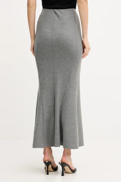 Pinko spódnica z dodatkiem wełny kolor szary maxi rozkloszowana 106095 A2ZU - zdjęcie produktu nr 2