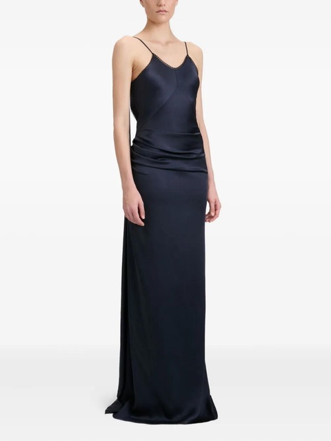 Victoria Beckham lace-detail cami dress - Blue - zdjęcie produktu nr 2