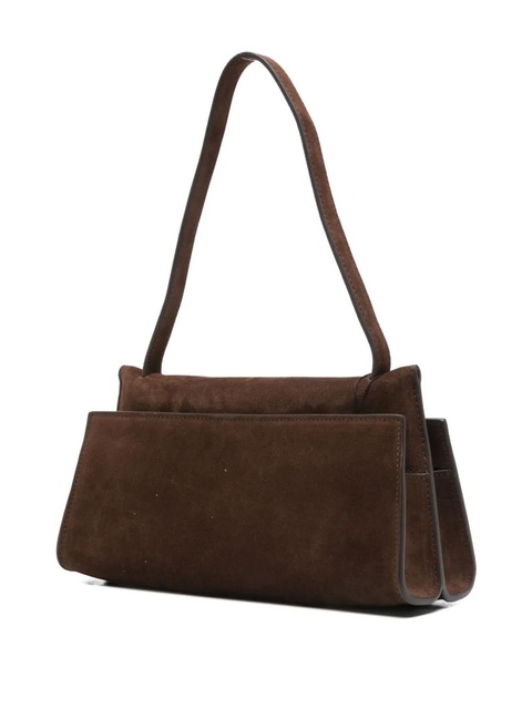 Elleme Long Papillon suede top-handle shoulder bag - Brown - zdjęcie produktu nr 2