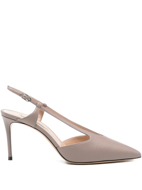 Casadei 80mm pointed slingback pumps - Grey - zdjęcie produktu nr 1