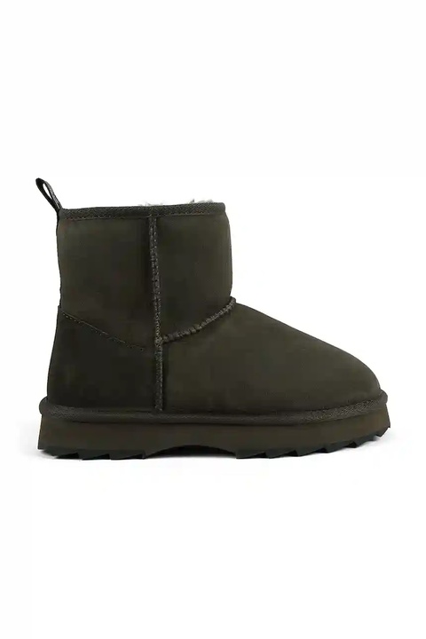 Emu Australia śniegowce zamszowe Sharky Mini kolor zielony W12434 - zdjęcie produktu nr 1