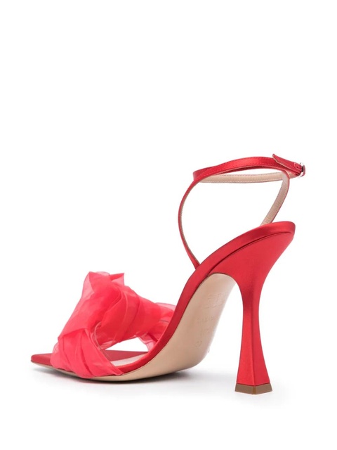 Casadei Geraldine Helen satin sandals - Red - zdjęcie produktu nr 2