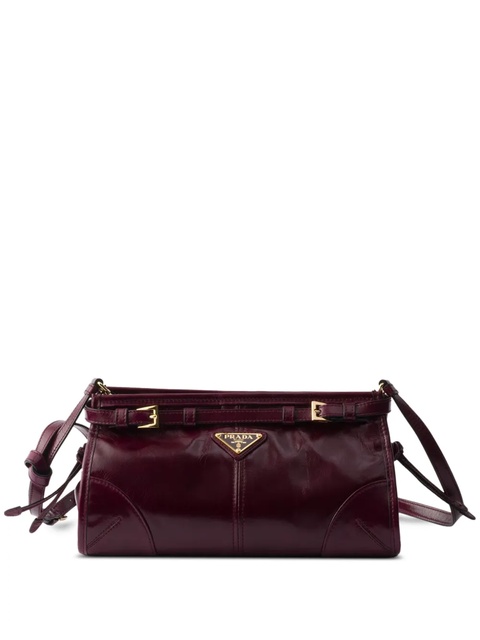 Prada Bonnie buckle-fastening leather shoulder bag - Red - zdjęcie produktu nr 1