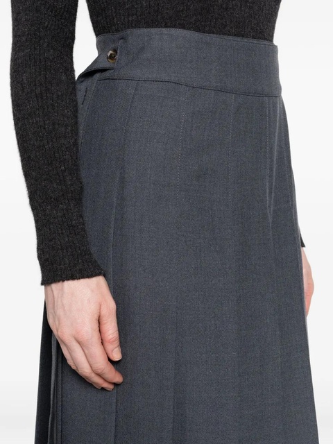 Róhe buttoned midi pleated skirt - Grey - zdjęcie produktu nr 2