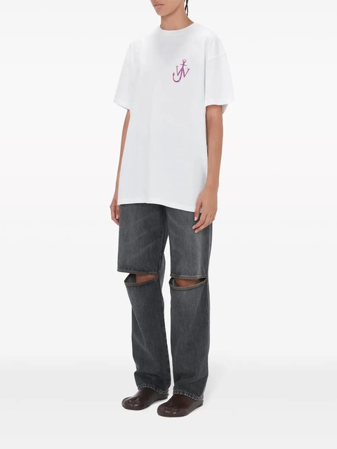 JW Anderson Naturally Sweet cotton T-shirt - White - zdjęcie produktu nr 2
