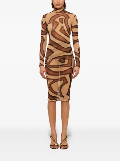 PUCCI Labirinto-print midi skirt - Neutrals - zdjęcie produktu nr 1