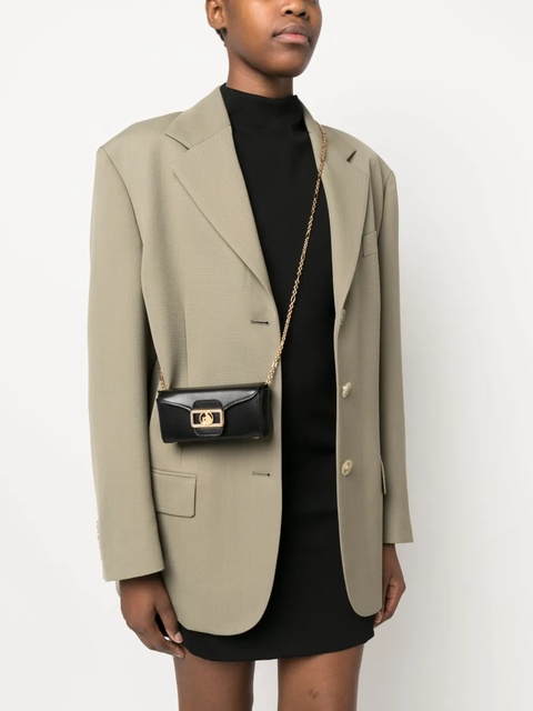 Lanvin logo-plaque mini bag - Black - zdjęcie produktu nr 1