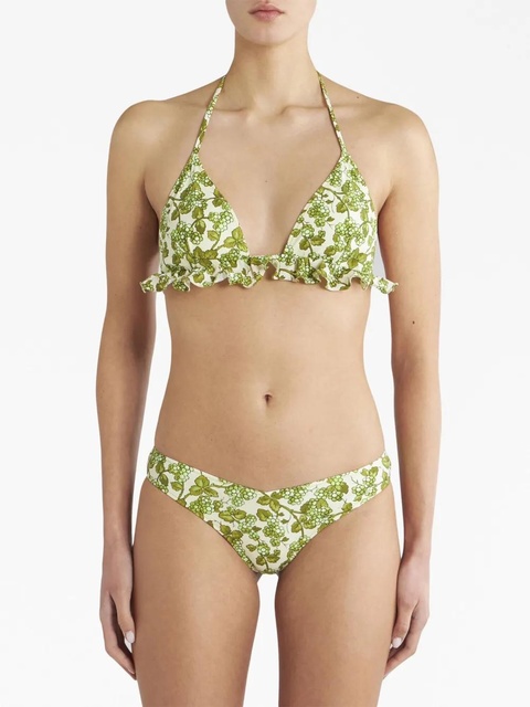 ETRO Berry-print triangle bikini - Green - zdjęcie produktu nr 2