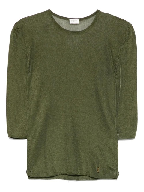 Saint Laurent knitted top - Green - zdjęcie produktu nr 1