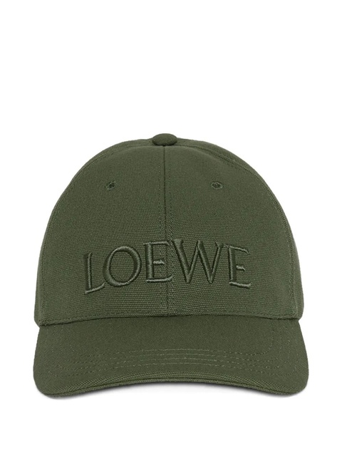 LOEWE logo-embroidered cap - Green - zdjęcie produktu nr 1