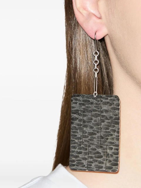 ISABEL MARANT Blacke patterned earrings - Grey - zdjęcie produktu nr 2