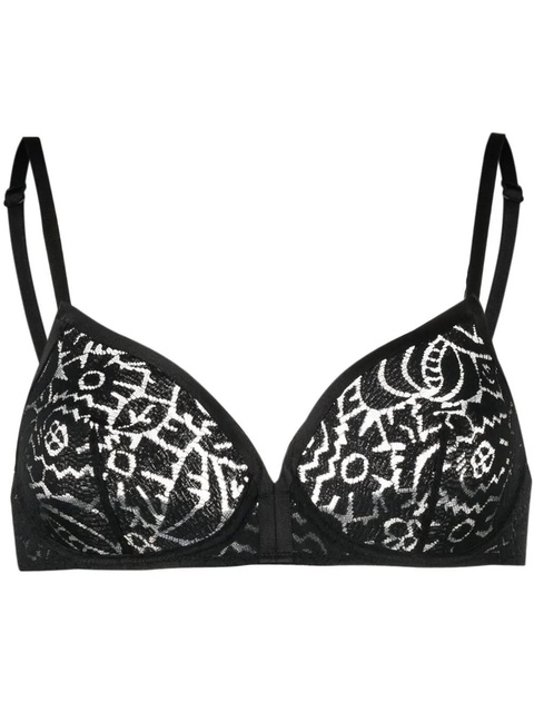 ERES floral-lace detail bra - Black - zdjęcie produktu nr 1