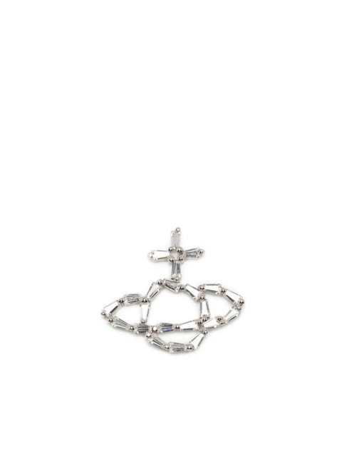 Vivienne Westwood Orb-logo earrings - Silver - zdjęcie produktu nr 2