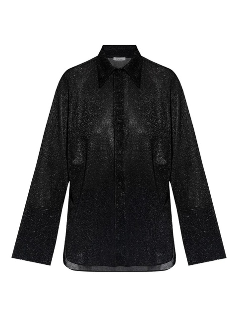 Oséree sparkling button-up shirt - Black - zdjęcie produktu nr 1