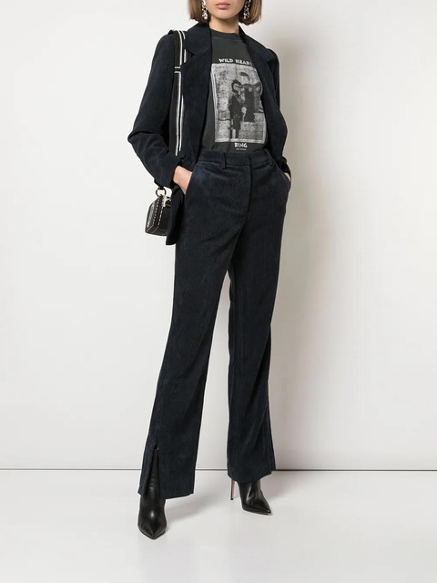 ANINE BING Jocelyn straight-leg trousers - Blue - zdjęcie produktu nr 2