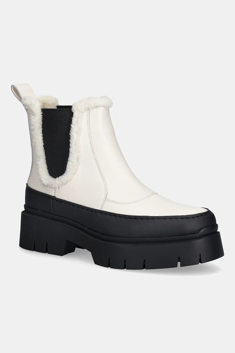 HUGO botki Kris damskie kolor beżowy na platformie ocieplone 50548203 - zdjęcie produktu nr 1