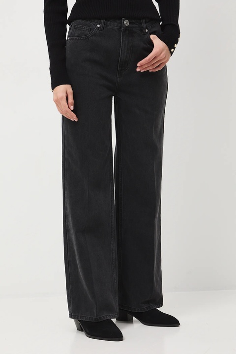 Medicine jeansy bawełniane damskie kolor czarny - zdjęcie produktu nr 1