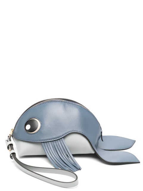 FENDI Fish-shaped clutch bag - Blue - zdjęcie produktu nr 1