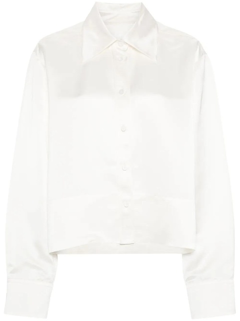 Jil Sander box-pleat shirt - White - zdjęcie produktu nr 1