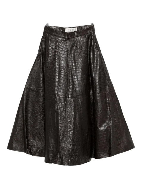 Róhe leather A-line skirt - Brown - zdjęcie produktu nr 1