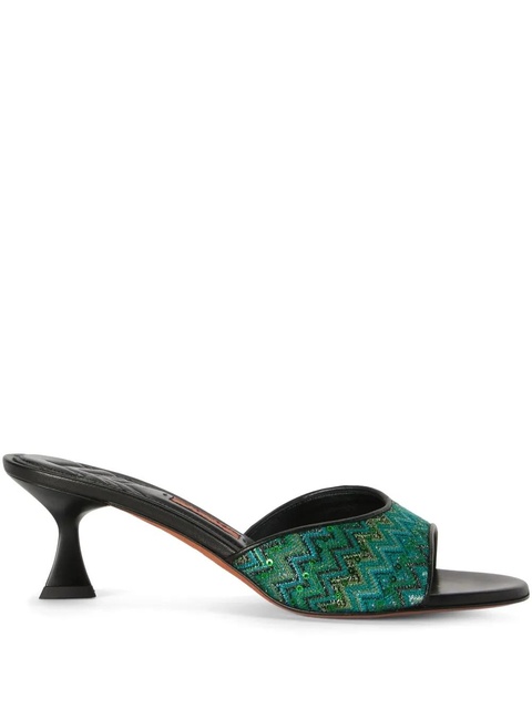 Missoni zigzag-pattern sandals - Green - zdjęcie produktu nr 1