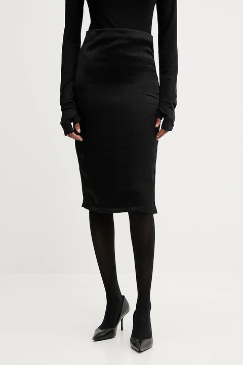 PRESSIAT spódnica kolor czarny midi ołówkowa PRE711FW24 - zdjęcie produktu nr 1