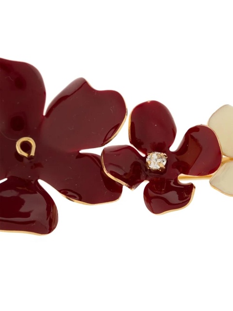 Marni crystal-embellished floral brooch - Red - zdjęcie produktu nr 2