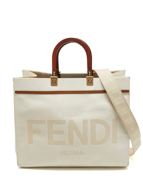 FENDI 2021 medium Sunshine two-way bag - White - zdjęcie produktu nr 1